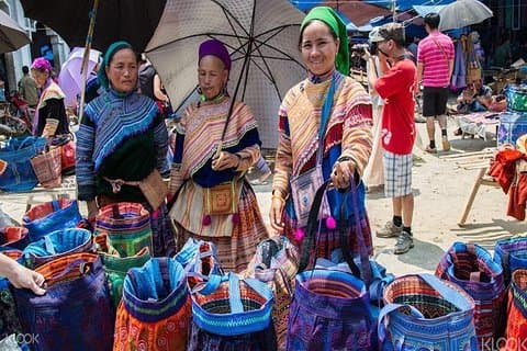Sapa 2 dager 1 natt Bac Ha Market Tour (overnatting på hotellet)
