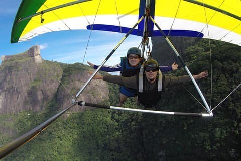 Hanggliding i Rio de Janeiro
