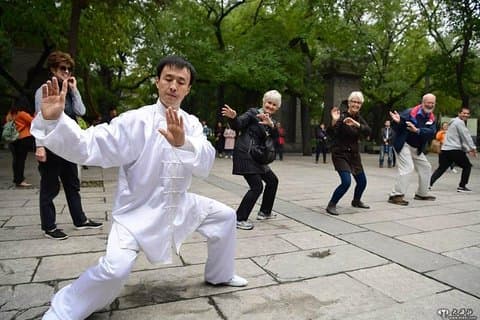 Cours de Tai Chi privé à Beijing et excursion à vélo au lac Houhai