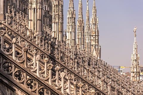 Milano Duomo takterrasse guidet tur