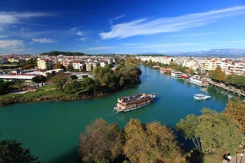 Manavgat River Båttur & Grand Bazaar från Side-Antalya-Alanya