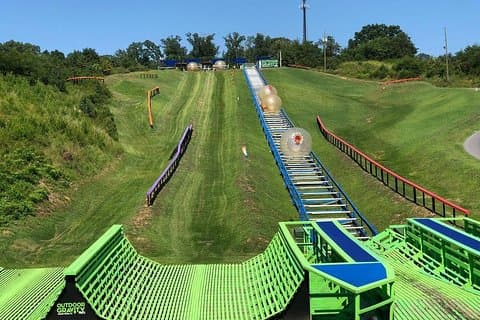 Outdoor Gravity Park Zorbing Admission Ticket in Pigeon Forge