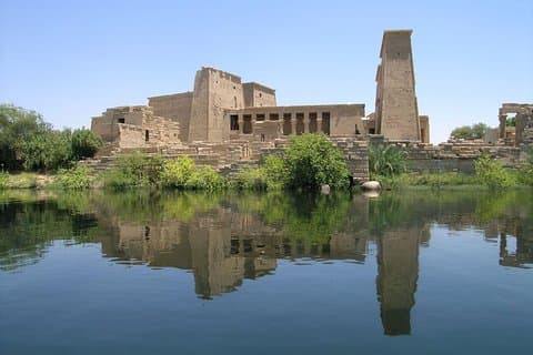 Temple d'Assouan Philae, grand barrage et obélisque inachevé