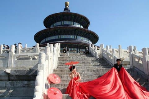 All inclusive privat dagstur till Mutianyu Great Wall och Himlens tempel
