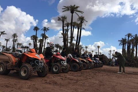 2 horas de QUAD BICICLETA en el Palm Oasis (Palmerie) MARRAKECH