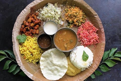 地元の家での食事:グルガオンの南インドの味
