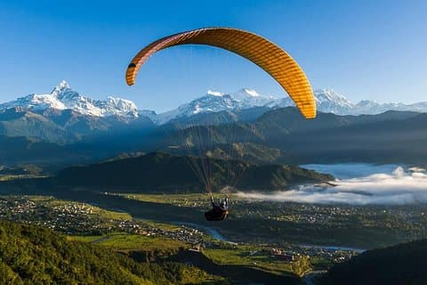 Parapente à Pokhara