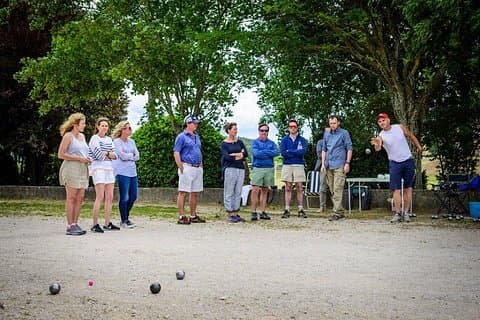Petanque (boule) lektion i Provence