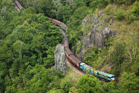 Viagem diurna à ferrovia cênica de Kuranda saindo de Port Douglas