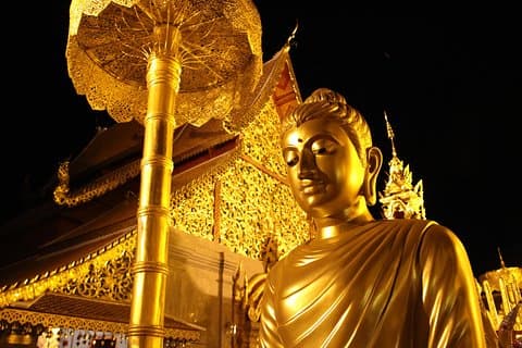 ¡¡Mejor vendido!! Increíble recorrido nocturno, Doi Suthep + Wat umong - Top ¡Visita obligada!