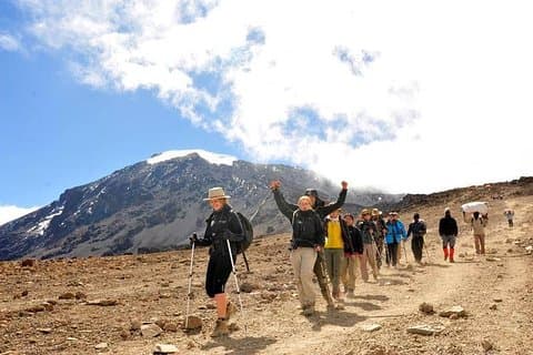 Itinerário para 6 dias na rota Kilimanjaro-marangu