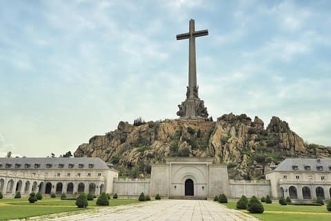 Escorial Monastery and the Valley of the Fallen from Madrid