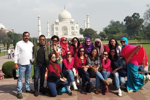 Dagstur till Taj Mahal och Agra Fort från Delhi