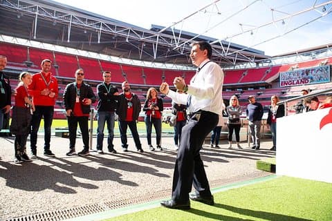 Omvisning på Wembley Stadium i London