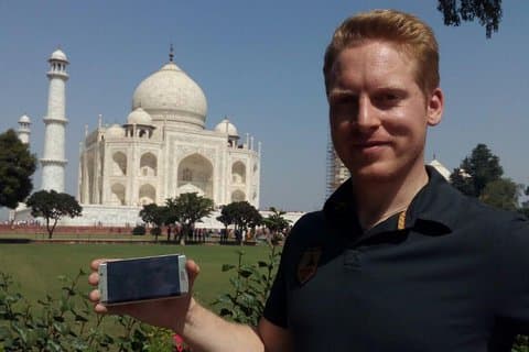 Excursión de un día al amanecer en el Taj Mahal desde Delhi en automóvil privado