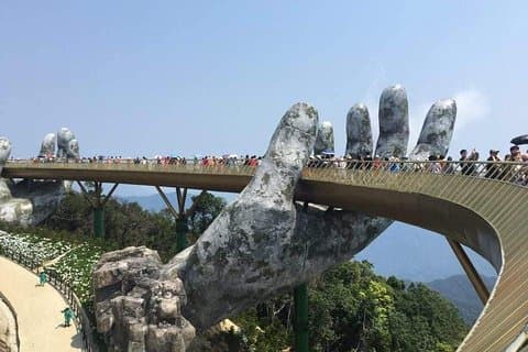 Excursión desde el puerto de CHAN MAY o TIEN SA hasta GOLDEN BRIDGE, Marble Mountain