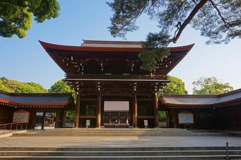 Excursion d'une demi-journée au sanctuaire Meiji Jingu en transports en commun
