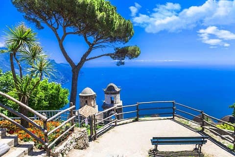 Amalfikysten av Minivan - Positano, Amalfi & Ravello