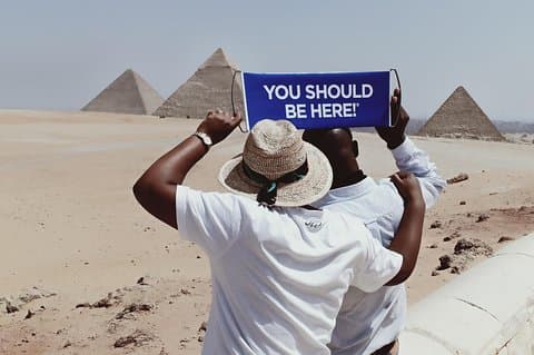Memphis, Sakkara, Dahsure, Giza pyramid, och kamel rida