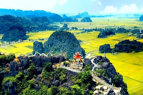 Excursión de 1 día a la cueva Hoa Lu Tam Coc Mua de lujo
