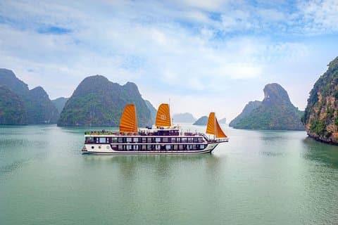 Peony Cruise Lyxkryssning i Halong Bay och Lan Ha Bay (2D1N)