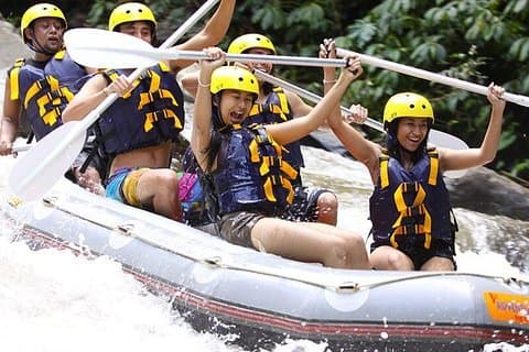Bali Wildwasser-Rafting auf dem Ayung River mit Mittagessen