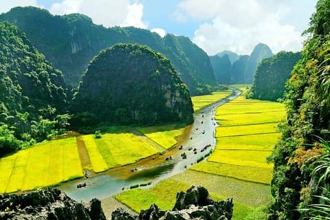 Fantastisk luksus Hoa Lu Tam Coc 1 dag - Lille Gruppetur med Limousine bus