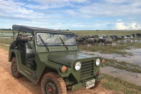 Autentiska Kambodjanska landsbygden Jeep erfarenhet
