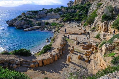 Blue Lake, Santuário de Hera, Mycenae, Corinto Antigo, Canal