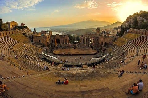 Privat Villa Romana del Casale & Taormina Tour, fra Palermo område & Cefalù