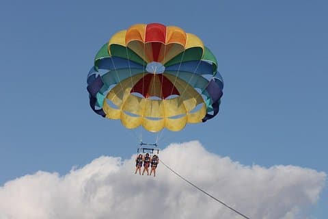 Parasailing from El Arenal : Vistas impresionantes de la bahía de Palma