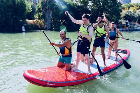 Sevilha: Paddle Surf em uma prancha XXL