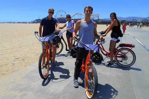 Små gruppe cykeltur i Santa Monica og Venice Beach