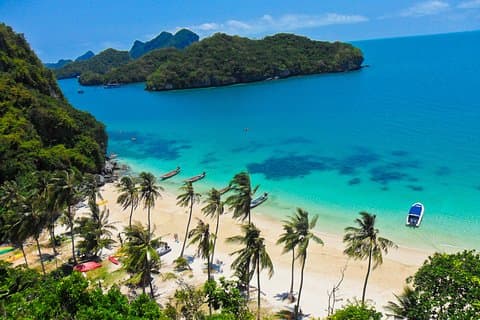 Parque Marinho Nacional de Angthong em Lancha de Koh Samui (Snorkeling & Kayaking)