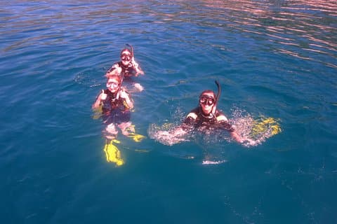 Snorkling på Đầm Bấy øy