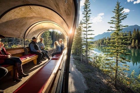 Covered Wagon Ride in Banff with Western Cookout