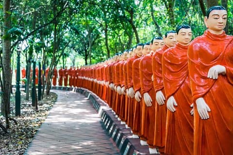 Anuradhapura buddhistiska pilgrimsfärdstur