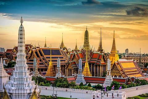 Grande Palácio DIY de Meio Dia em Bangkok e Templos da Cidade