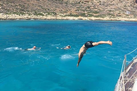 Private Sailing Cruise, Balos and Gramvousa with meal and drinks.