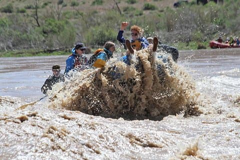 Rafting sulle onde del fiume Colorado