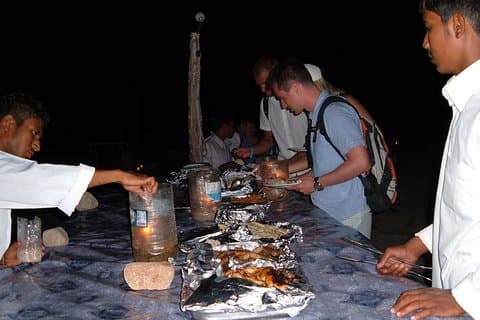 Abendessen in der Wüste von Sharm Elsheikh