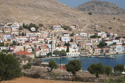 Delt heldagscruise fra Rhodos til øya Halki