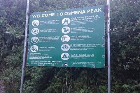 Osmena Peak für Trekking und Camping