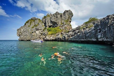 Excursión de día completo al parque marino Ko Samui Angthong: buceo y kayak de mar