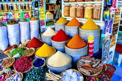 Visita guiada de compras en los zocos de Marrakech.