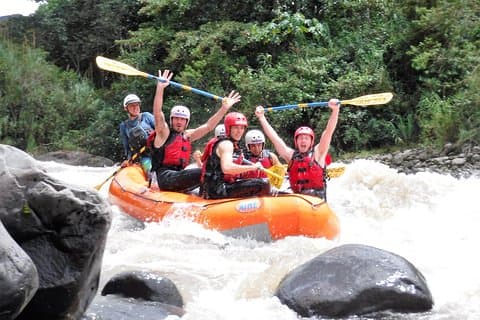 Adventure and Fun River Rafting in Baños Ecuador