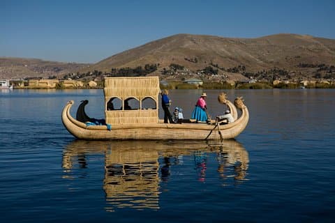 Uros Reed Floating Islands & Taquile Island Titicaca Puno Hele dag