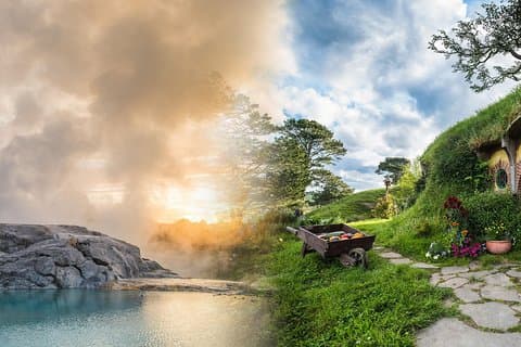Tauranga-Hobbiton-Rotorua : Movie Set & Geysers: Private Tour