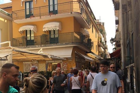Transfer- Naples Train Station/area to Positano with a stop Sorrento