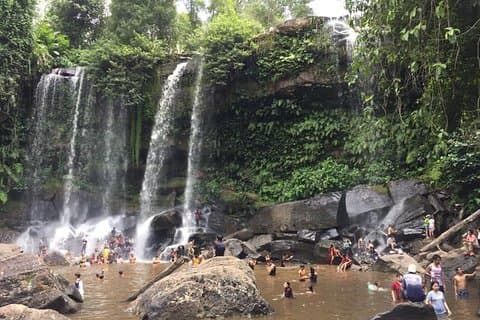 1-D Kulen bjerg og fjern Beng Mealea tempel